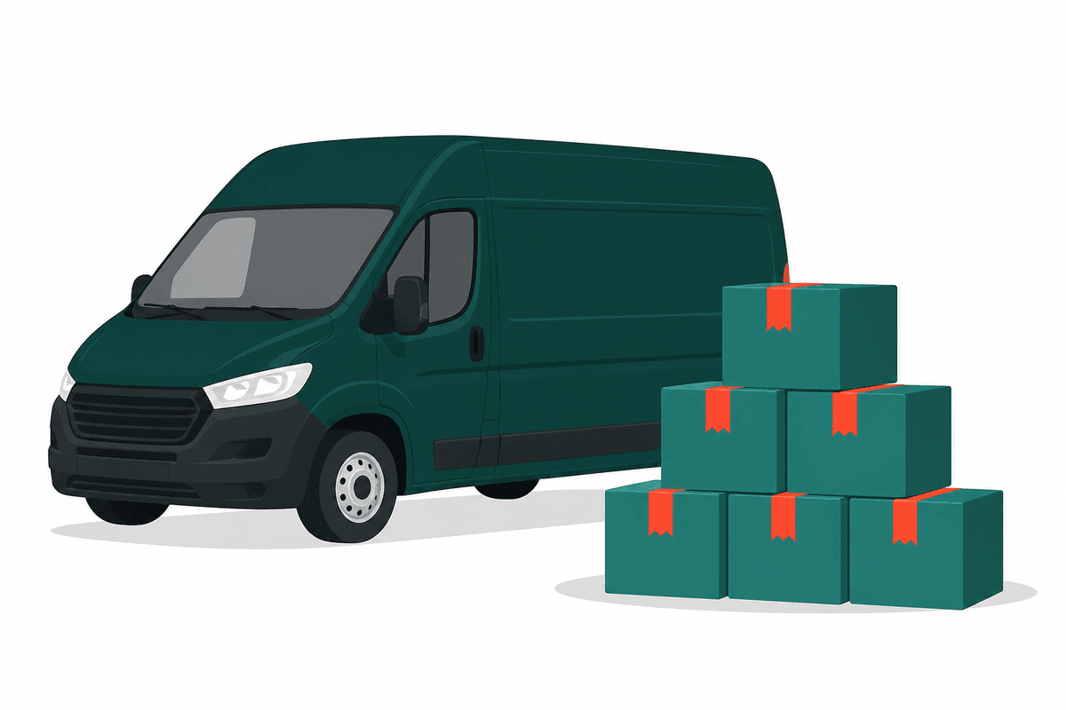 Distributor warehouse with stock updates and retailer orders on WhatsApp