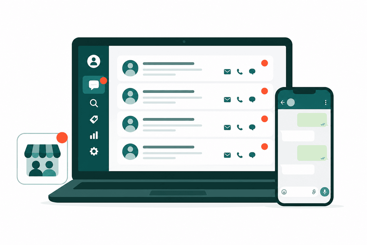 Marketplace seller responding to buyer leads from a shared team inbox